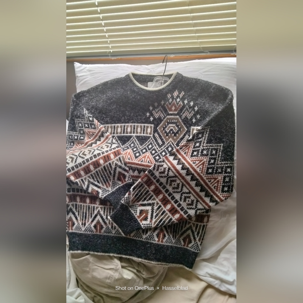 Sears Grandpa sweater Large Unisex
